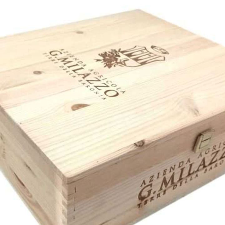 Cassetta di legno Milazzo vini per 3 bottiglie