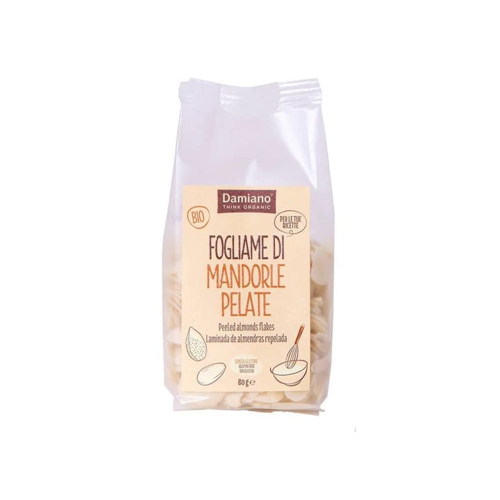Fogliame di Mandorle pelate BIO origine: ITALIA - 80 g