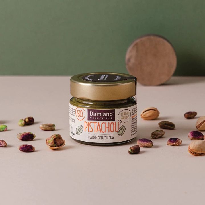 Organic pesto of 94% roasted pistachios 80 g - Damiano