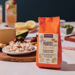 Roasted Organic Peeled Almonds with Salt and Lemon