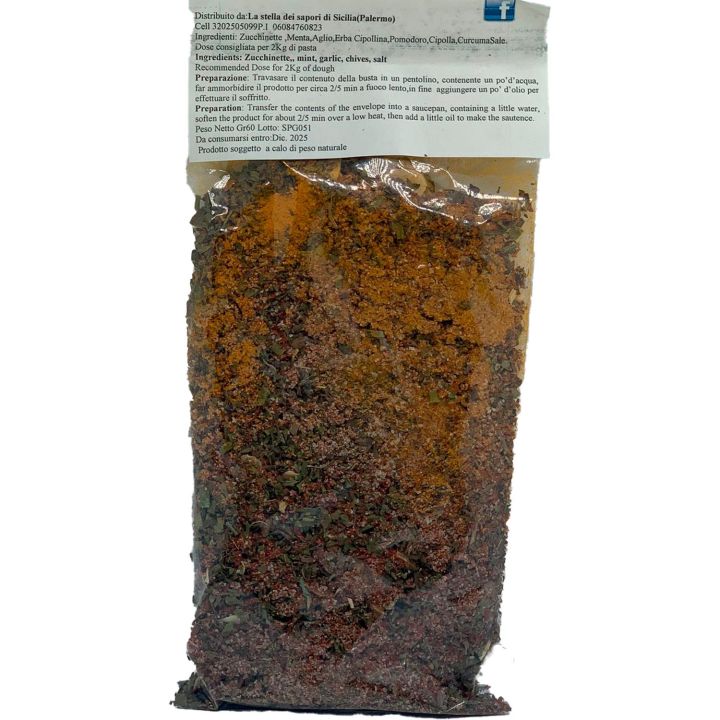Mediterranea seasoning for pasta - 60 grams pack