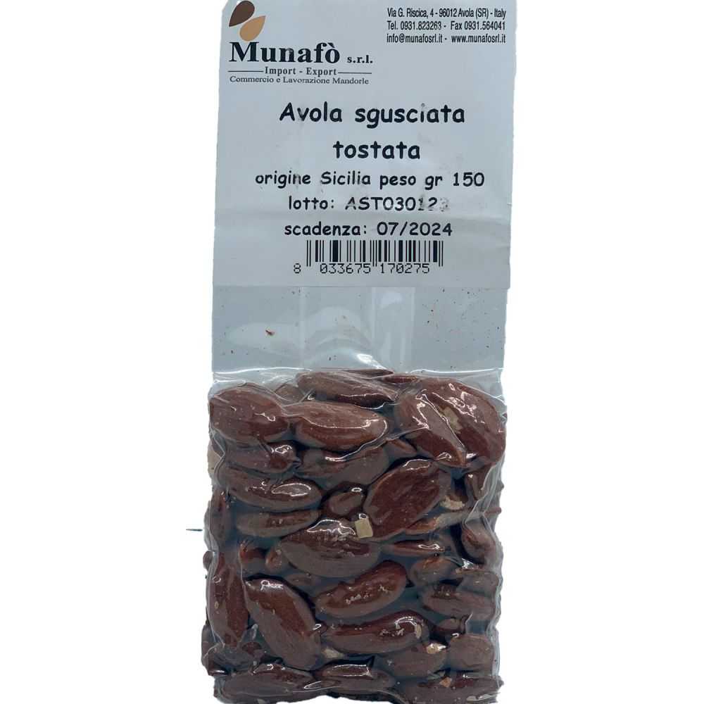 Mandorla di Avola tostata - 150 gr Mandorla di Avola tostata - 150 gr