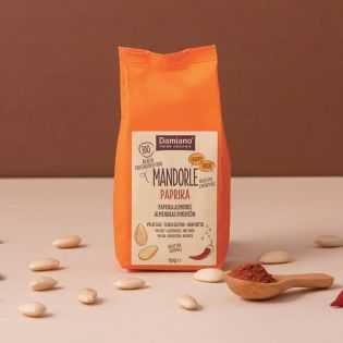 Toasted Peeled Almonds with Paprika - Damiano Organic
