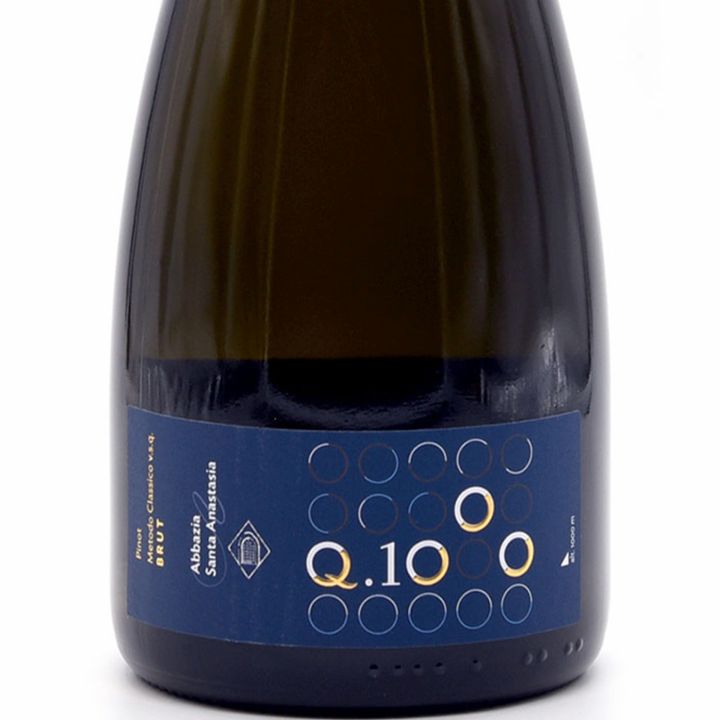 Q1000 Brut Sparkling Wine Classic Method Abbazia Sant'Anastasia