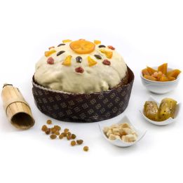 Sicilian Panettone  Pan Ricò  with candied ricotta - Nuova Dolceria pastry shop