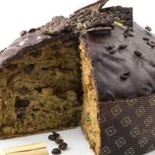 Artisan Sicilian Panettone with Chocolate, with coffee and ricotta - Nuova Dolceria pastry shop