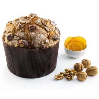 Artisan Panettone "Ibleo" with dried figs, walnuts and candied oranges - Nuova Dolceria