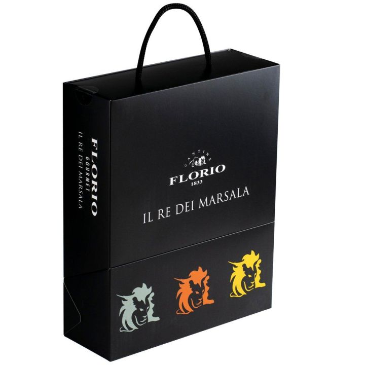 Three Wine Marsala Florio DOC in an elegant gift box