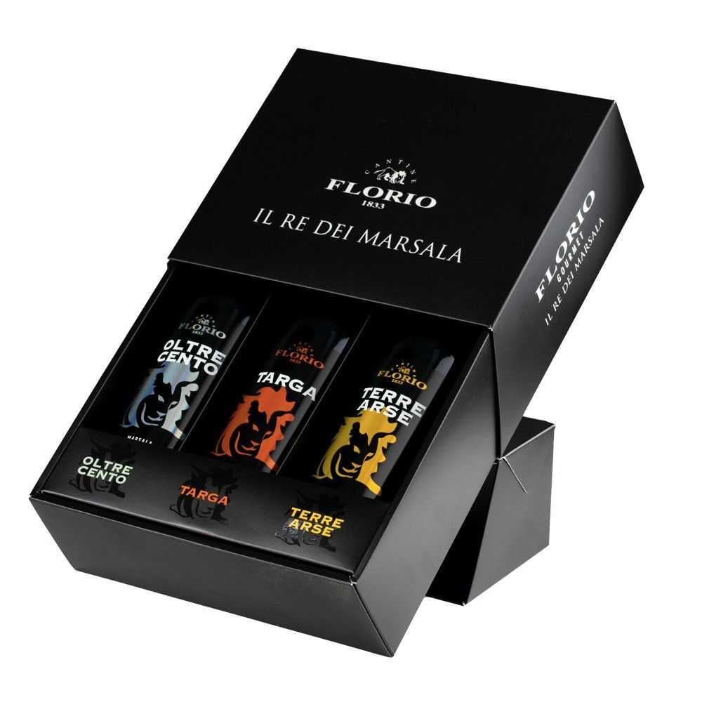 Three Wine Marsala Florio DOC in an elegant gift box