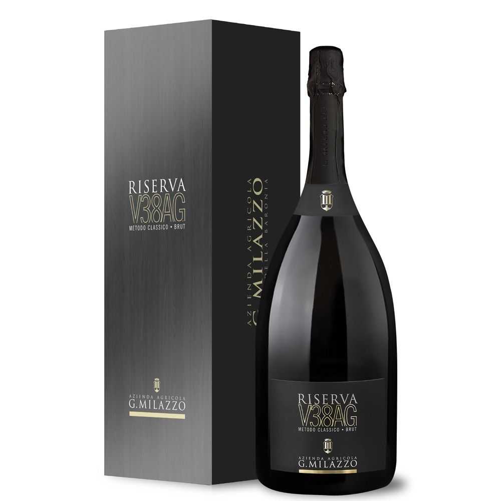 Spumante siciliano Milazzo Riserva V38AG Metodo Classico Brut V.S.Q. - MAGNUM Spumante siciliano Milazzo Riserva V38AG Metodo Classico Brut V.S.Q. - MAGNUM