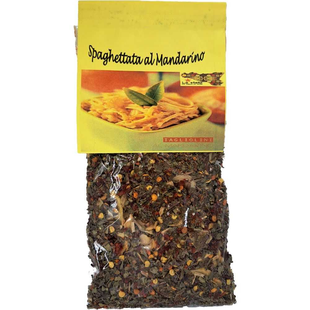 Condipasta Spaghettata with Mandarin, dry condiment for pasta Condipasta Spaghettata with Mandarin, dry condiment for pasta