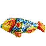 Pesci in originale Ceramica di Caltagirone da appendere da 20 cm