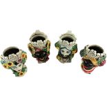 Testa di Moro Serie Quattro stagioni da 20 cm in Ceramica di Caltagirone