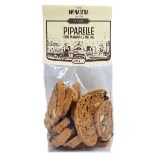 Piparelle - Biscuits with almonds 200 gr - Monastra Bakery
