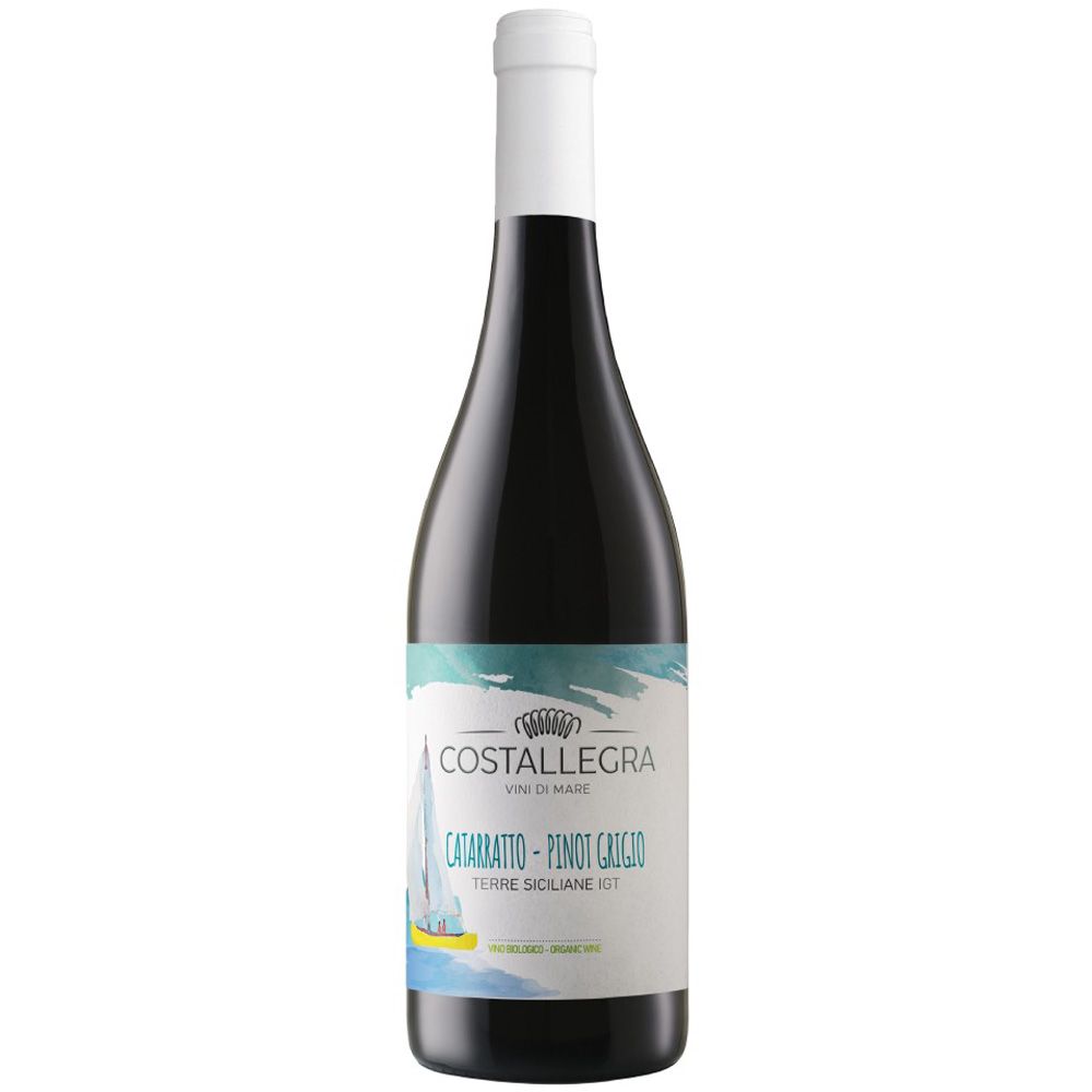 Costallegra vino biologico blend di Catarratto e Pinot Grigio Terre  Siciliane IGT