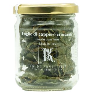 Crunchy Caper Leaves of Pantelleria - 10 gram jar