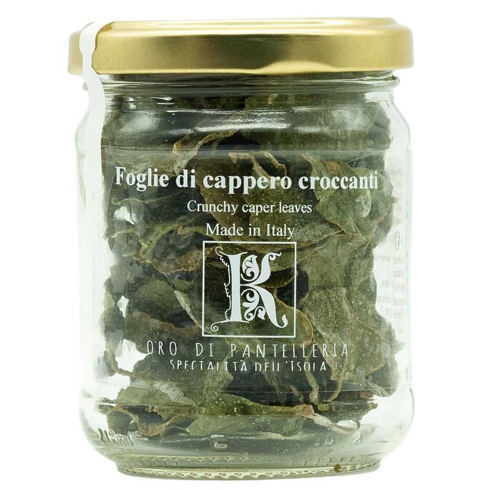 Foglie di Capperi di Pantelleria croccanti - Vasetto da 10 grammi