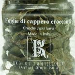 Foglie di Capperi di Pantelleria croccanti con sale marino