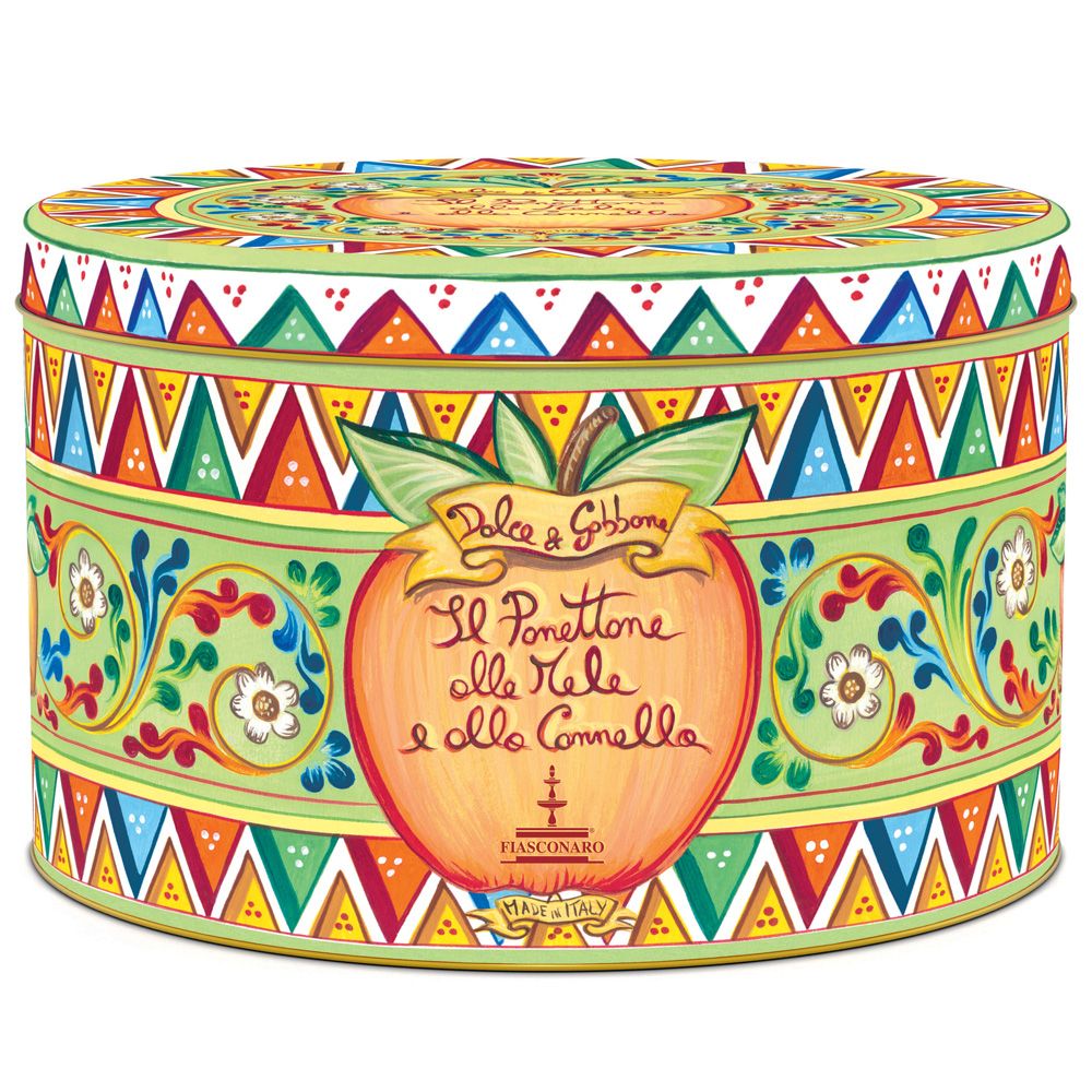 Fiasconaro Panettone with Apples and Cinnamon by D&G 1kg