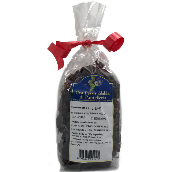 Sun-dried Sicilian Raisins from Pantelleria - 250 grams