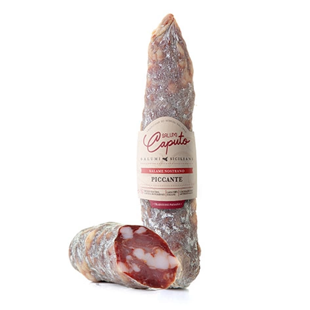 Online sale of portioned local spicy salami Online sale of portioned local spicy salami