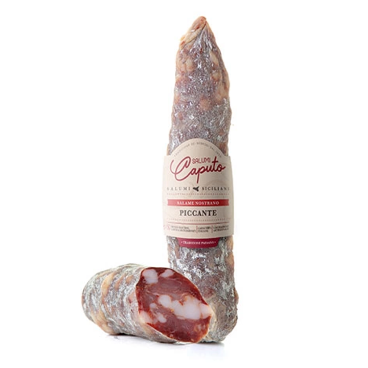 Online sale of portioned local spicy salami