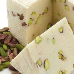 Online sale of first salt cheese flavored with pistachio