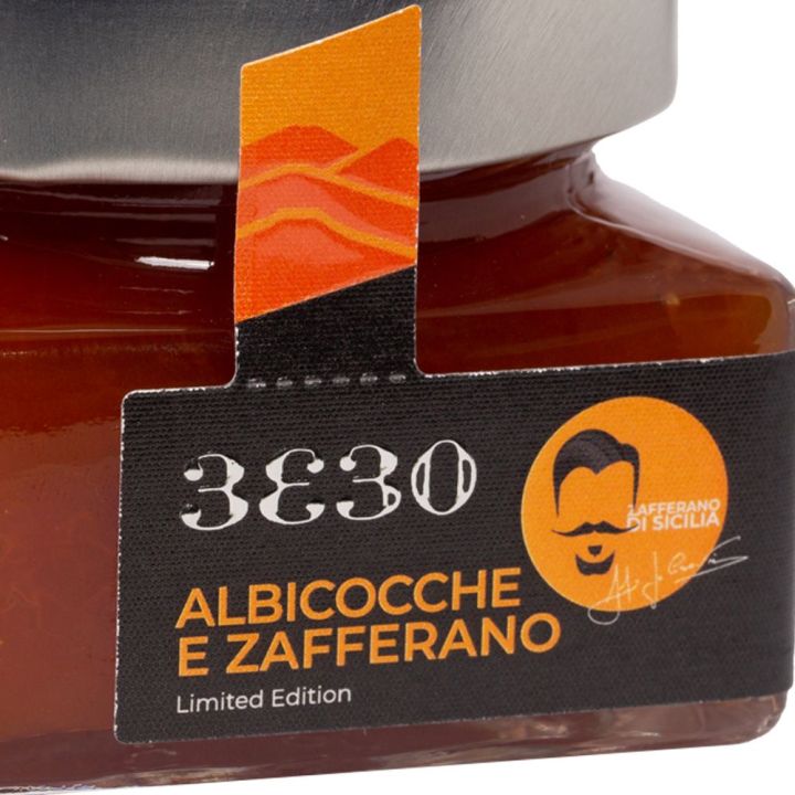 Marmalade of Apricot and Neromonte Saffron 3330 in Limited Edition