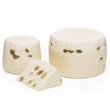 Primo Sale cheese with olives with green olives stuffed inside