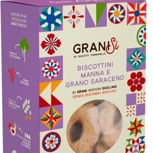 Tumminello artisanal biscuits with manna and buckwheat