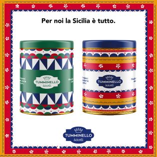 Cylindrical tin with Cosi Chini and Zuccotti - Le Buatte del Mito Tumminello