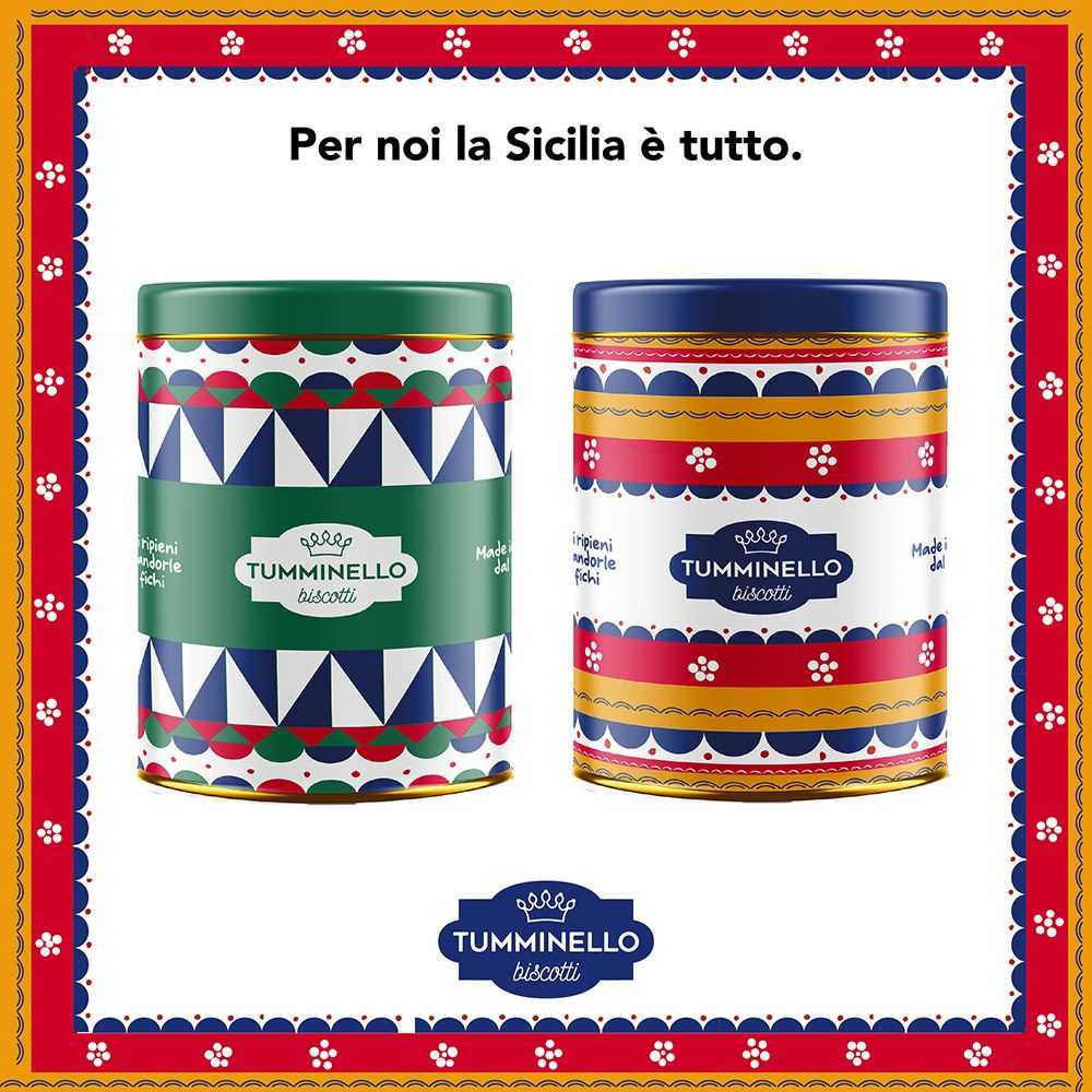 Zuccotti and Cosi Chini, Tumminello biscuits in a Limited Edition decorated tin