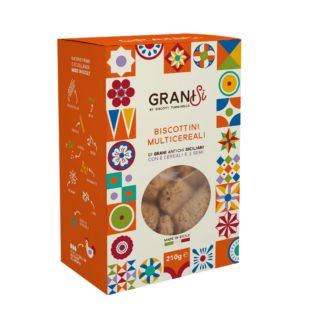 Artisanal Sicilian Multigrain Biscuits Tumminello - Mix of Cereals and Seeds