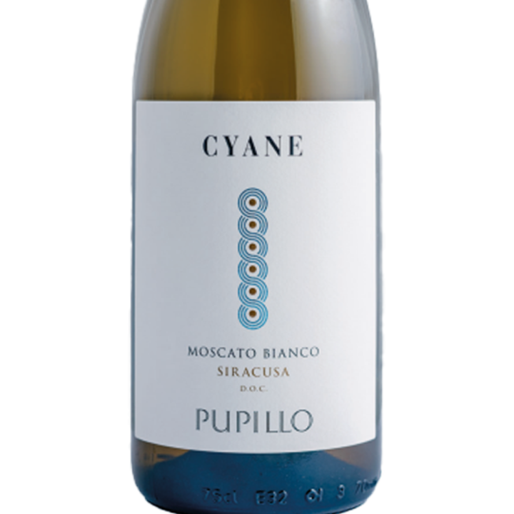 dettaglio del vino bianco pupillo cyane