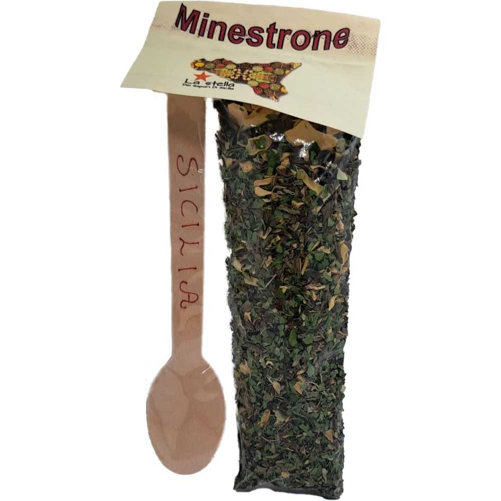 Dry mix of greens and greens to recreate the typical Sicilian Minestrone Dry mix of greens and greens to recreate the typical Sicilian Minestrone