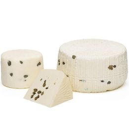 Primo Sale Canestrato cheese enriched with capers