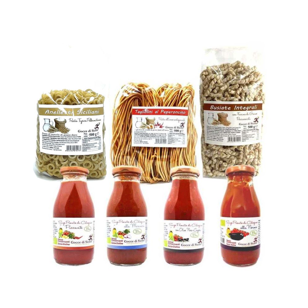Tasting kit by Gocce di Sicilia, for Sicilian pasta lovers!