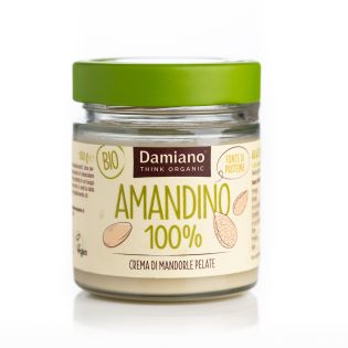 AMANDINO - Organic Peeled Almond Cream Damiano - 180 g