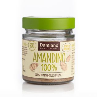 AMANDINO - Organic Shelled Almond Cream Damiano - 180 g