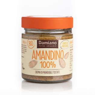 AMANDINO - Organic Toasted Almond Cream Damiano - 180 g