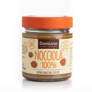 NOCCIOLA -  Organic Toasted Hazelnuts Cream Damiano - 180 g