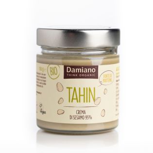 TAHIN - Organic Cream of hulled sesame seeds Damiano - 180 g
