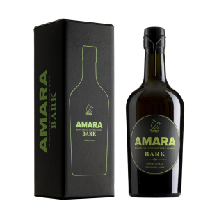 Sicilian Amaro Amara BARK liqueur with PGI blood oranges and orange bark