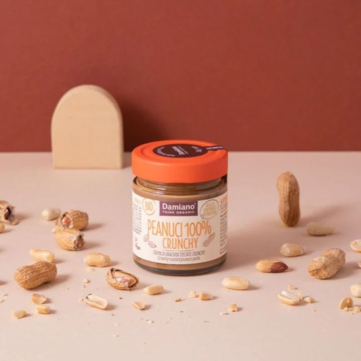 Organic Crunchy Roasted Peanut Cream - Damiano Organic