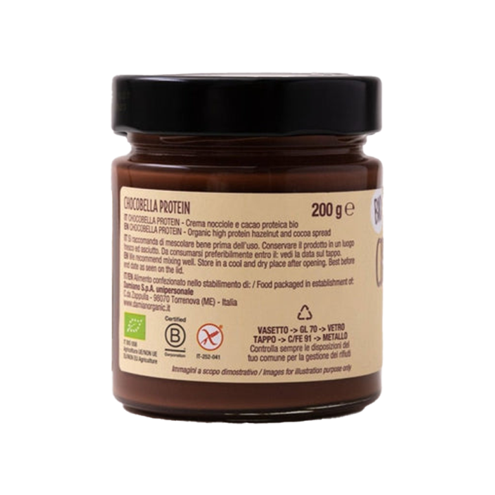 Chocobella Crema di nocciole e cacao Protein - Damiano Organic