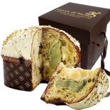 Artisan Pistachio panettone filled with Pistachio cream 1 kg