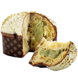 Artisan Pistachio panettone filled with Pistachio cream 1 kg