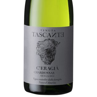 etichetta del c'eragià chardonnay di Tasca d'Almerita
