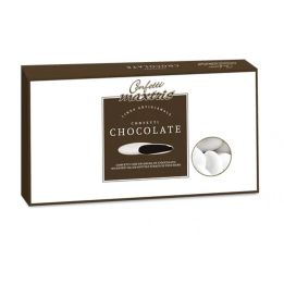 Maxtris Classic White dragees with Dark Chocolate