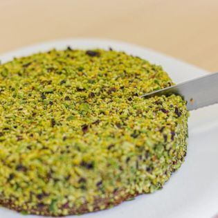 torta al pistacchio con granella